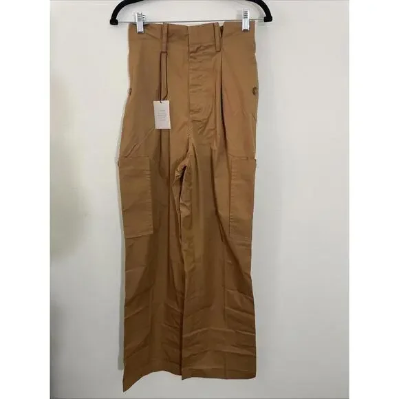Rrevolve HELSA Paperbag Pant in Caramel size XS NWT $258 msrp